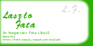laszlo fata business card